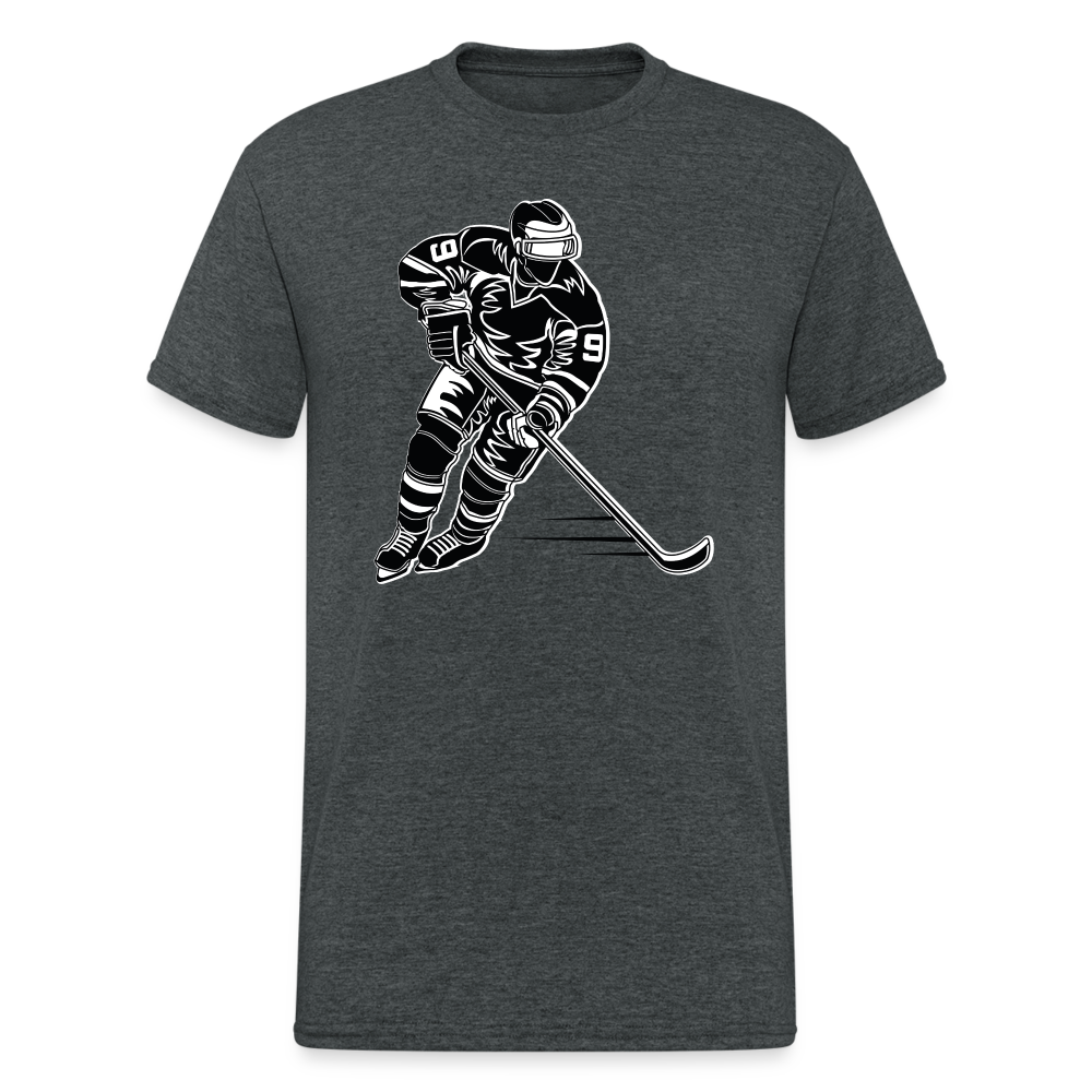 SSW1658 Tshirt Eishockeyspieler - Dunkelgrau meliert