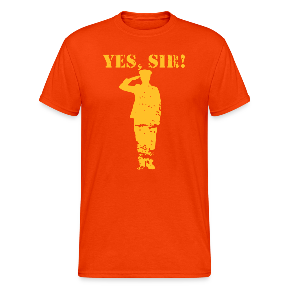 SSW1661 Tshirt YES, SIR! - kräftig Orange