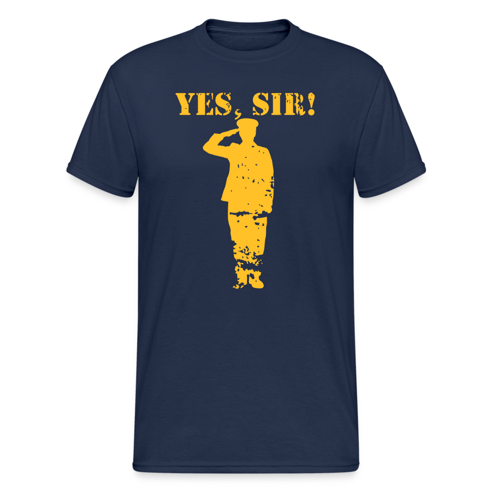 SSW1661 Tshirt YES, SIR! - Navy