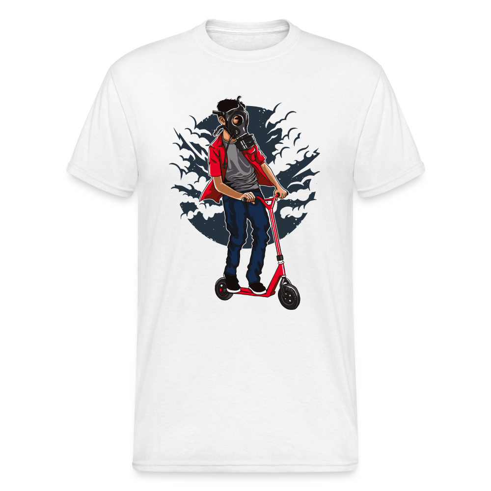 SSW1671 Tshirt Gasmaskenreiter - weiß