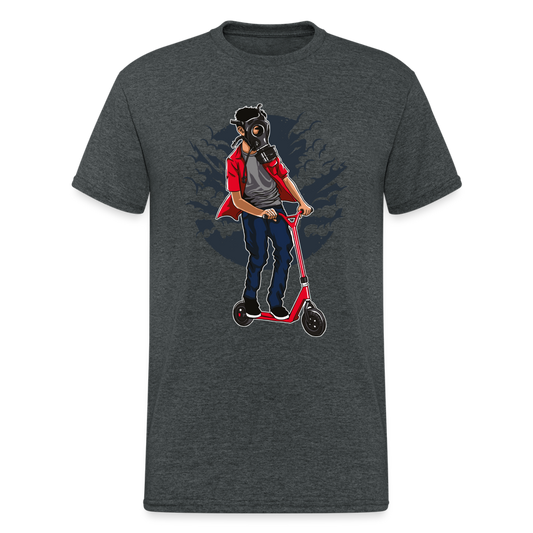 SSW1671 Tshirt Gasmaskenreiter - Dunkelgrau meliert