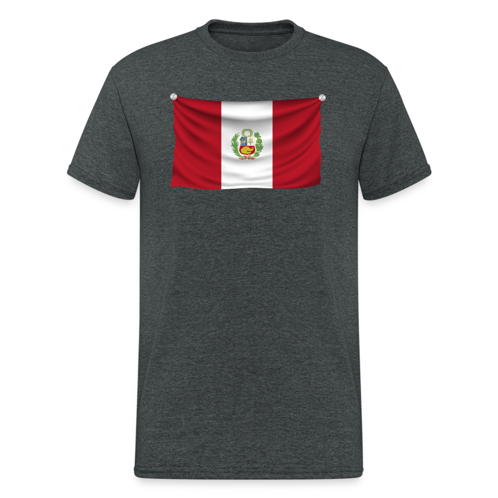 SSW1678 Tshirt Flagge Paraguay - Dunkelgrau meliert