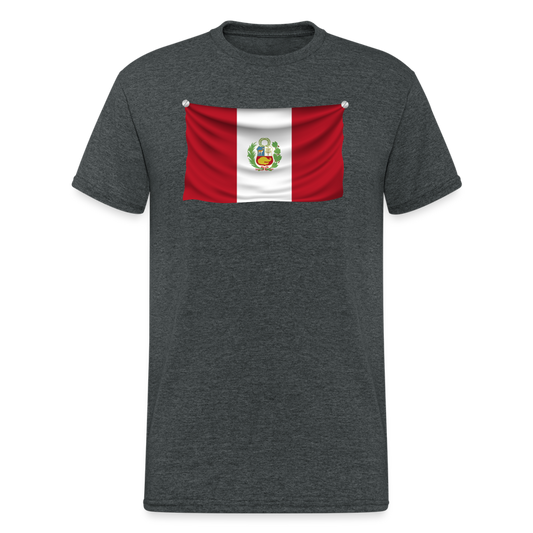 SSW1678 Tshirt Flagge Paraguay - Dunkelgrau meliert