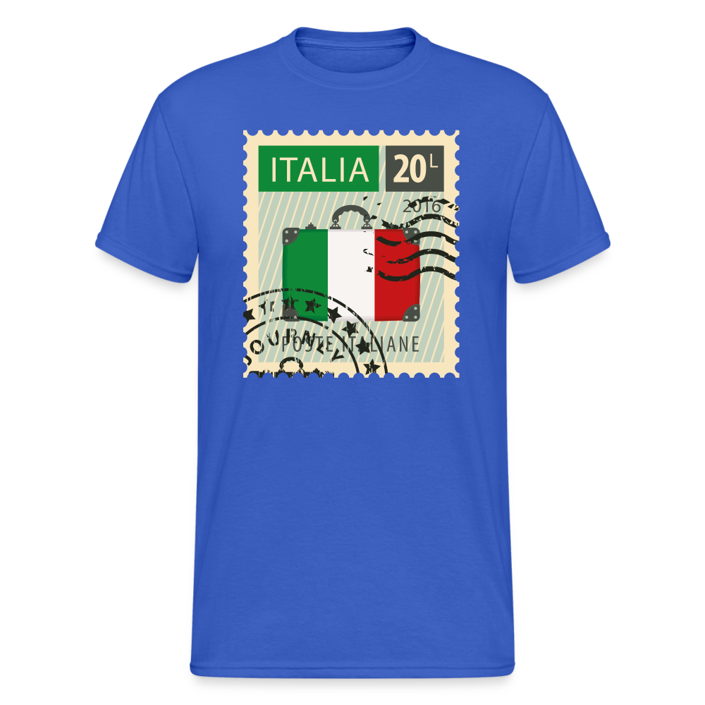 SSW1685 Tshirt Briefmarke Italien - Königsblau