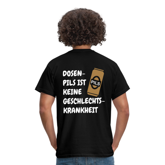SSW1689 Tshirt DOSEN- PILS IST KEINE GESCHLECHTS- KRANKHEIT - Schwarz