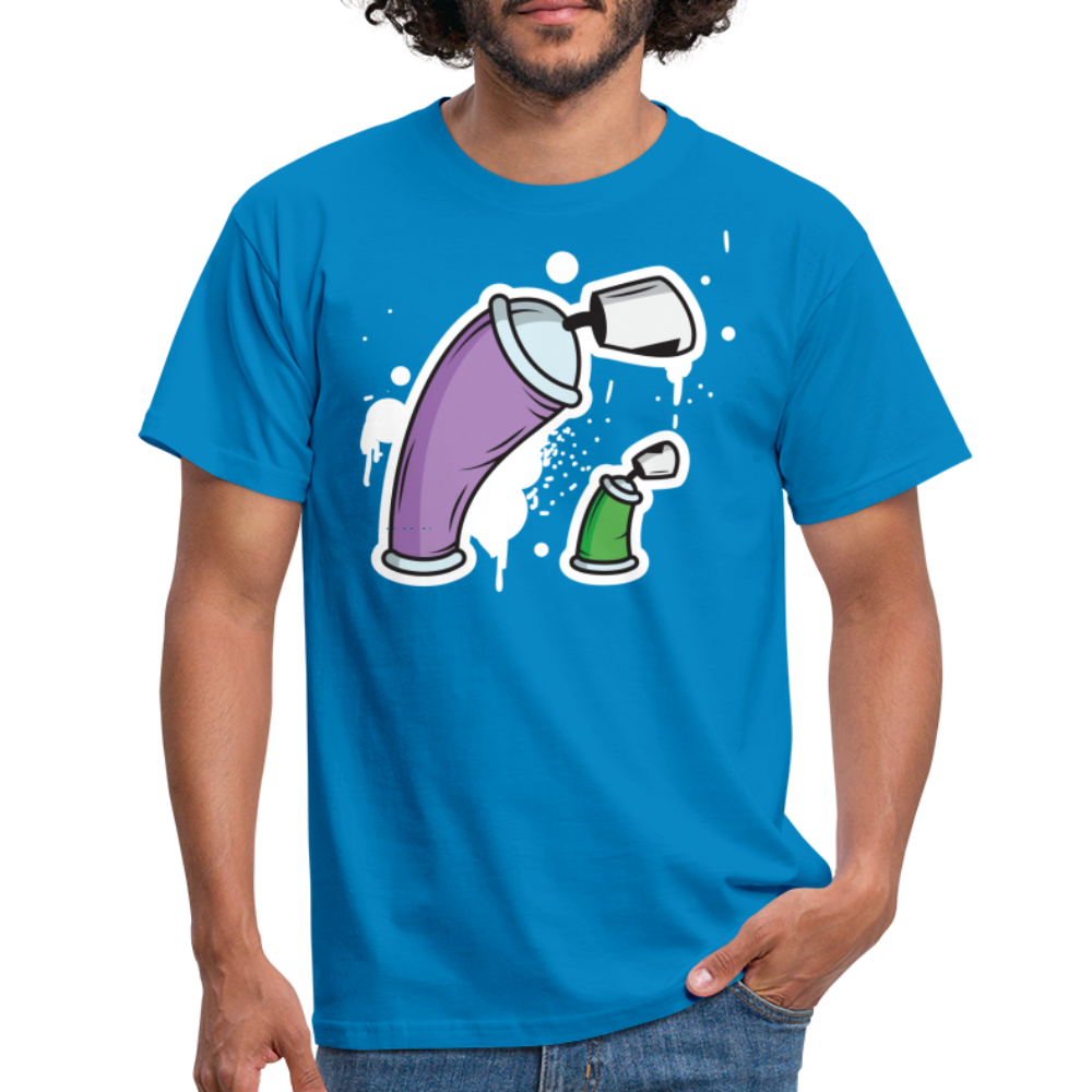 SSW1690 Tshirt Große Dose und kleine Dose - Royalblau