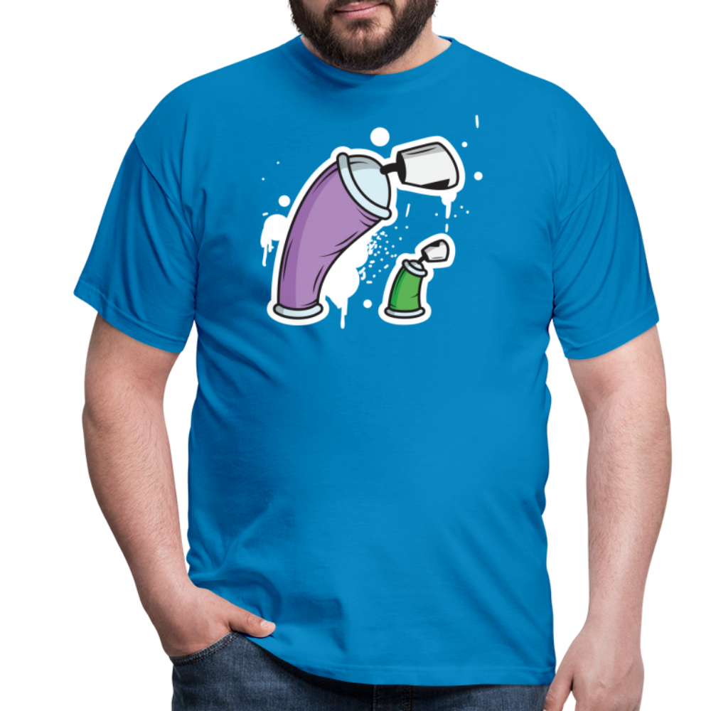 SSW1690 Tshirt Große Dose und kleine Dose - Royalblau
