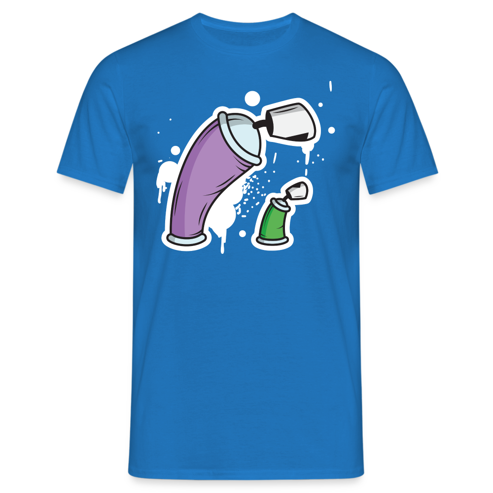 SSW1690 Tshirt Große Dose und kleine Dose - Royalblau