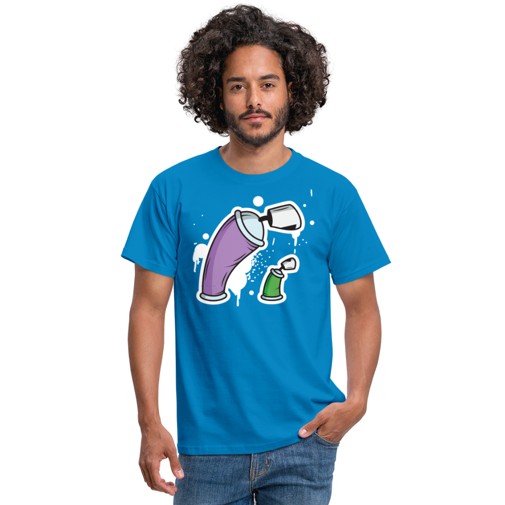 SSW1690 Tshirt Große Dose und kleine Dose - Royalblau