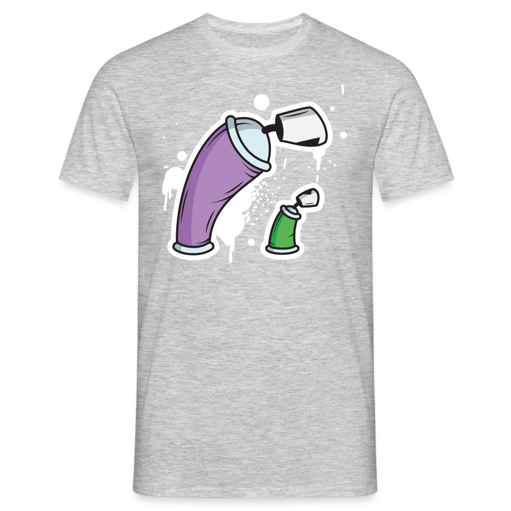 SSW1690 Tshirt Große Dose und kleine Dose - Grau meliert