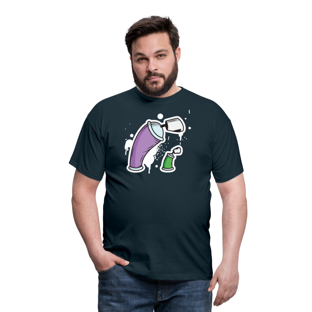 SSW1690 Tshirt Große Dose und kleine Dose - Navy