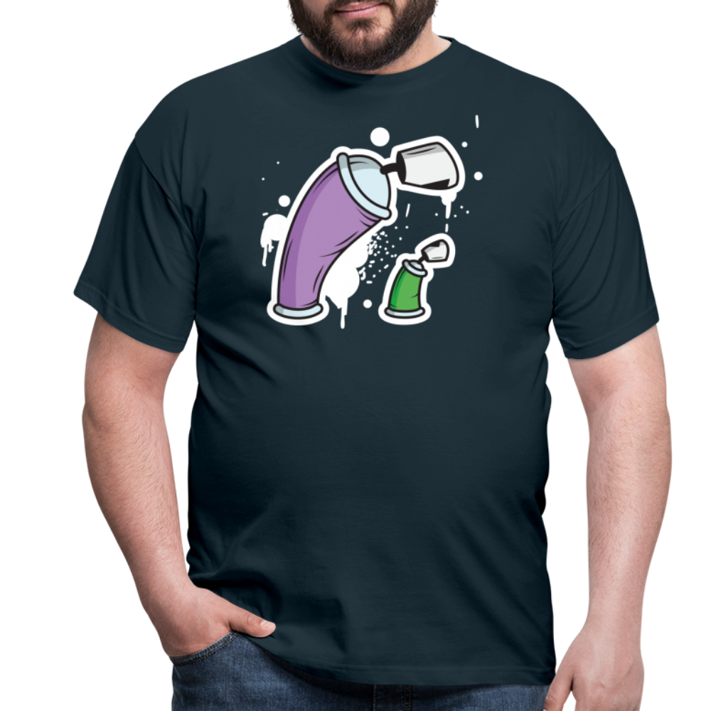 SSW1690 Tshirt Große Dose und kleine Dose - Navy