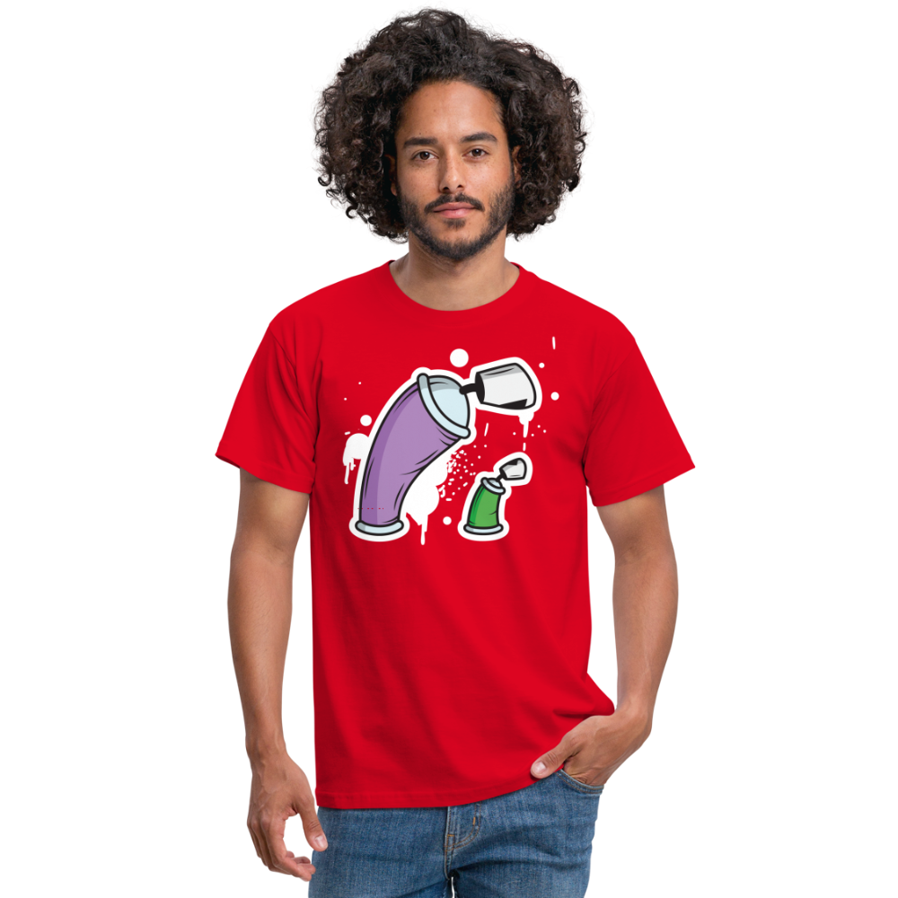 SSW1690 Tshirt Große Dose und kleine Dose - Rot