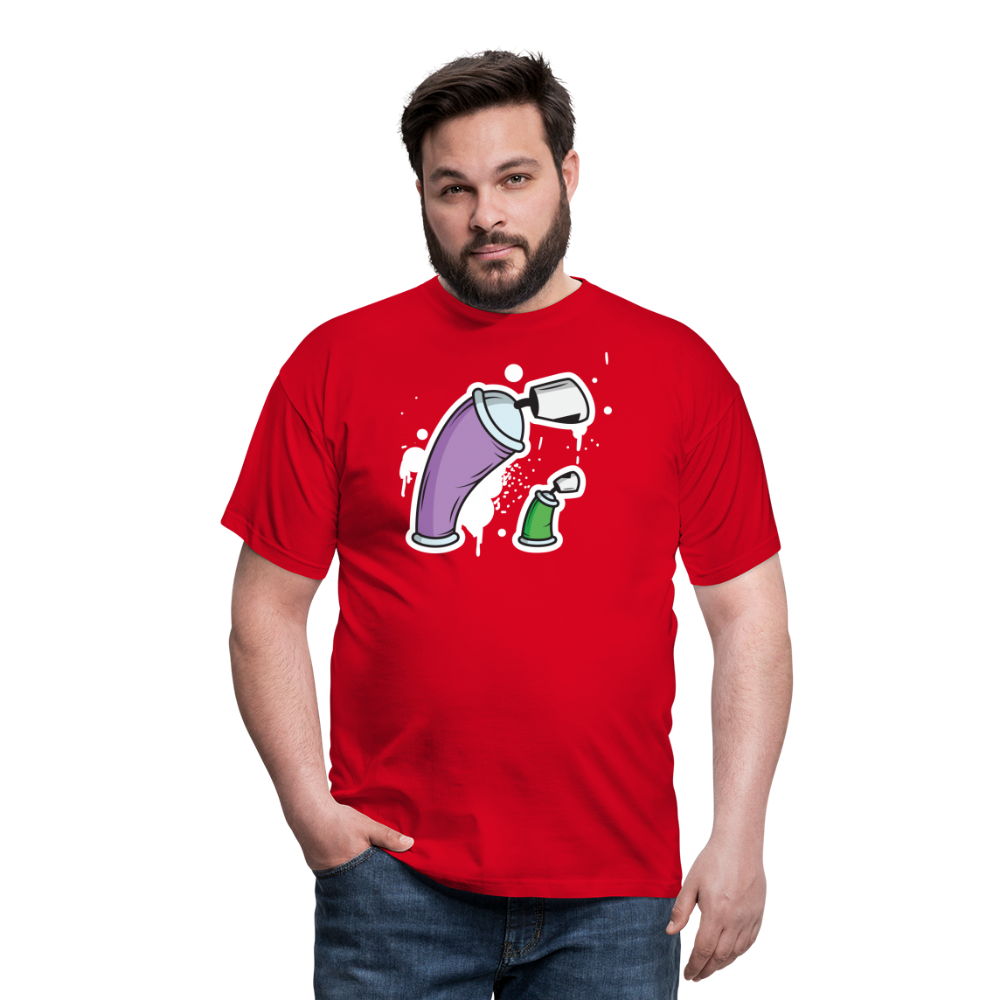 SSW1690 Tshirt Große Dose und kleine Dose - Rot