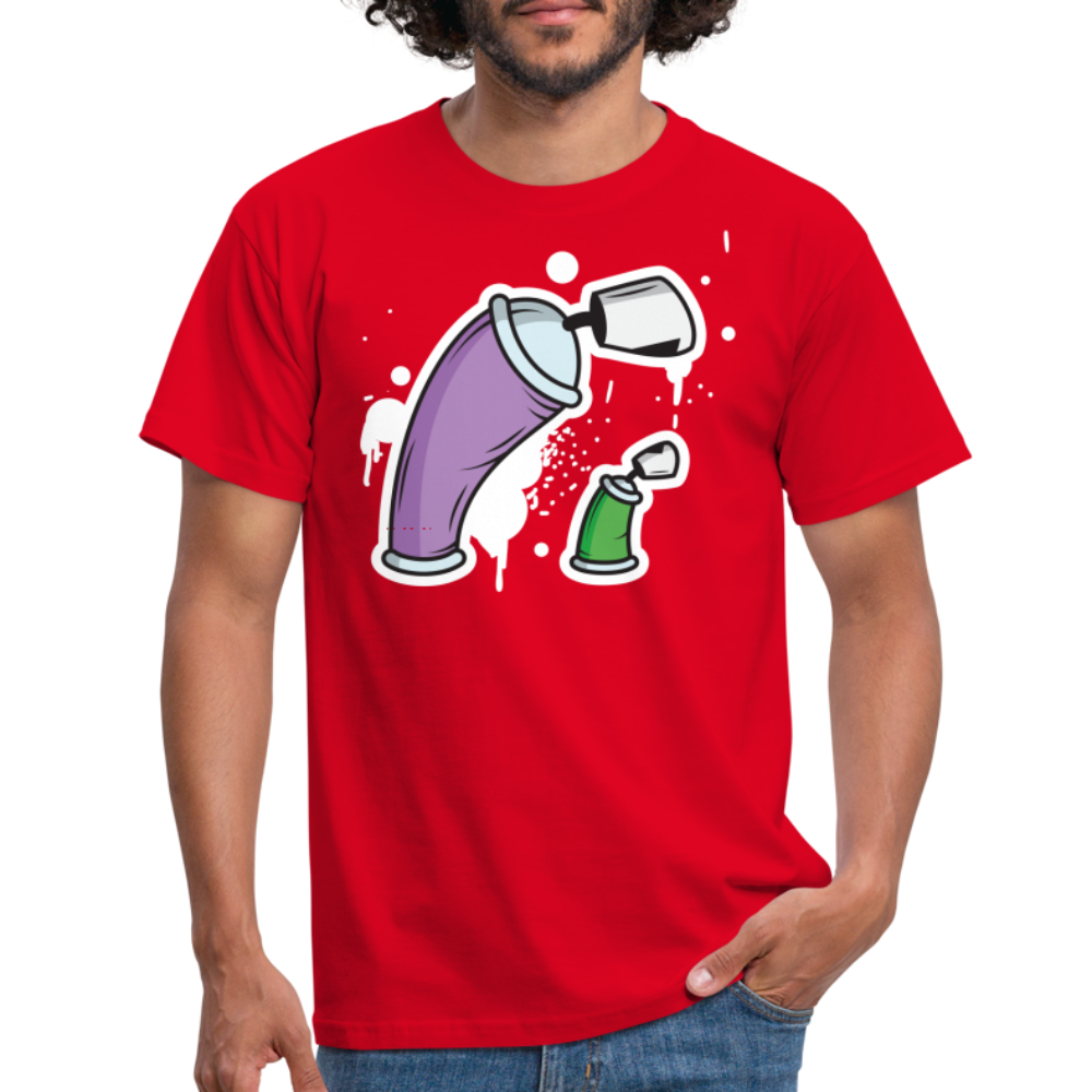 SSW1690 Tshirt Große Dose und kleine Dose - Rot