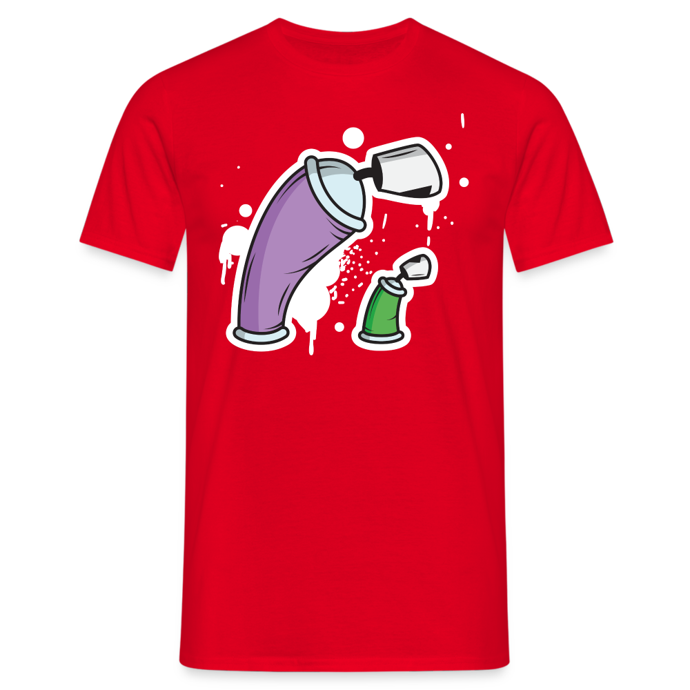 SSW1690 Tshirt Große Dose und kleine Dose - Rot