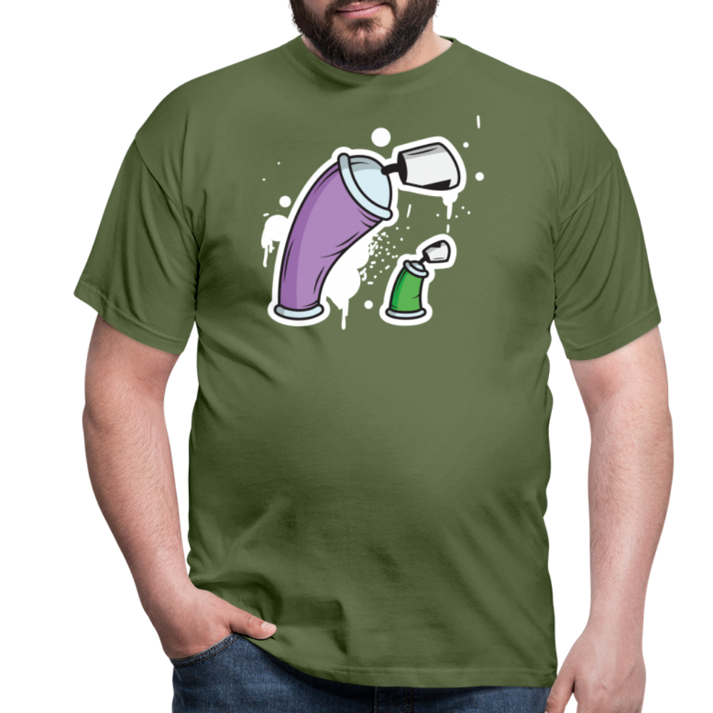 SSW1690 Tshirt Große Dose und kleine Dose - Militärgrün