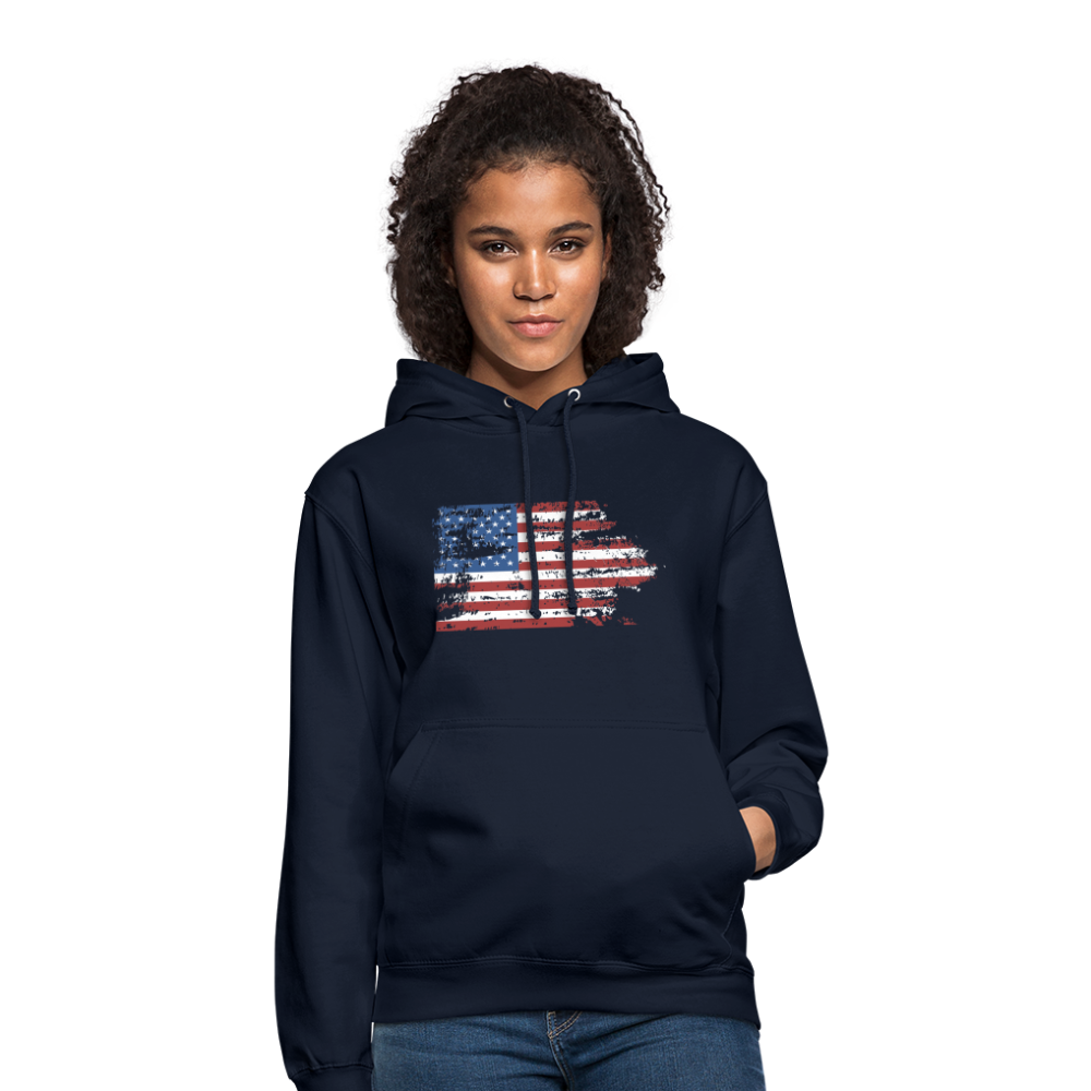 SSW1708 Unisex Hoodie USA flag - Navy