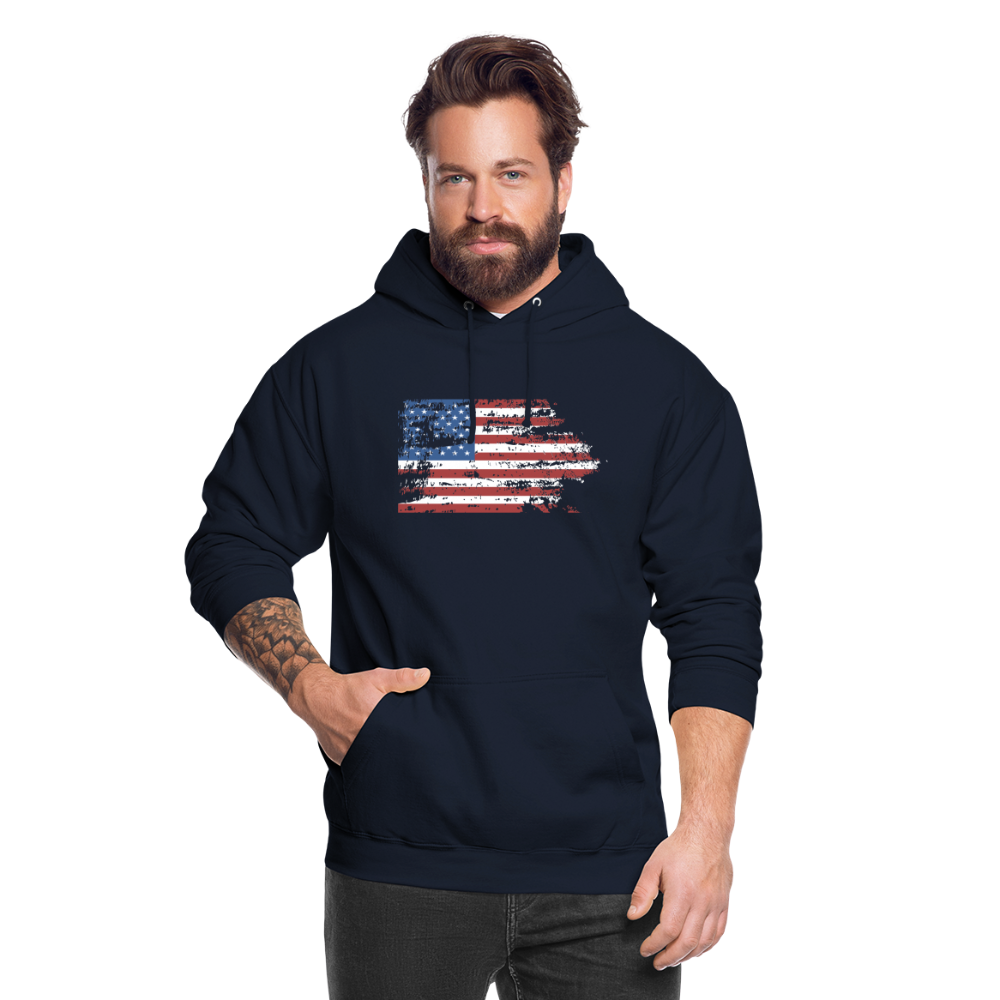 SSW1708 Unisex Hoodie USA flag - Navy