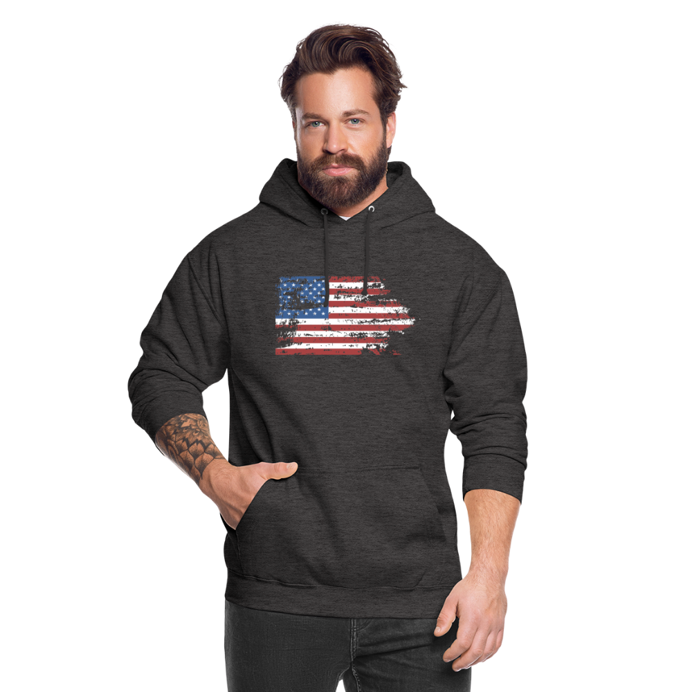 SSW1708 Unisex Hoodie USA flag - Anthrazit
