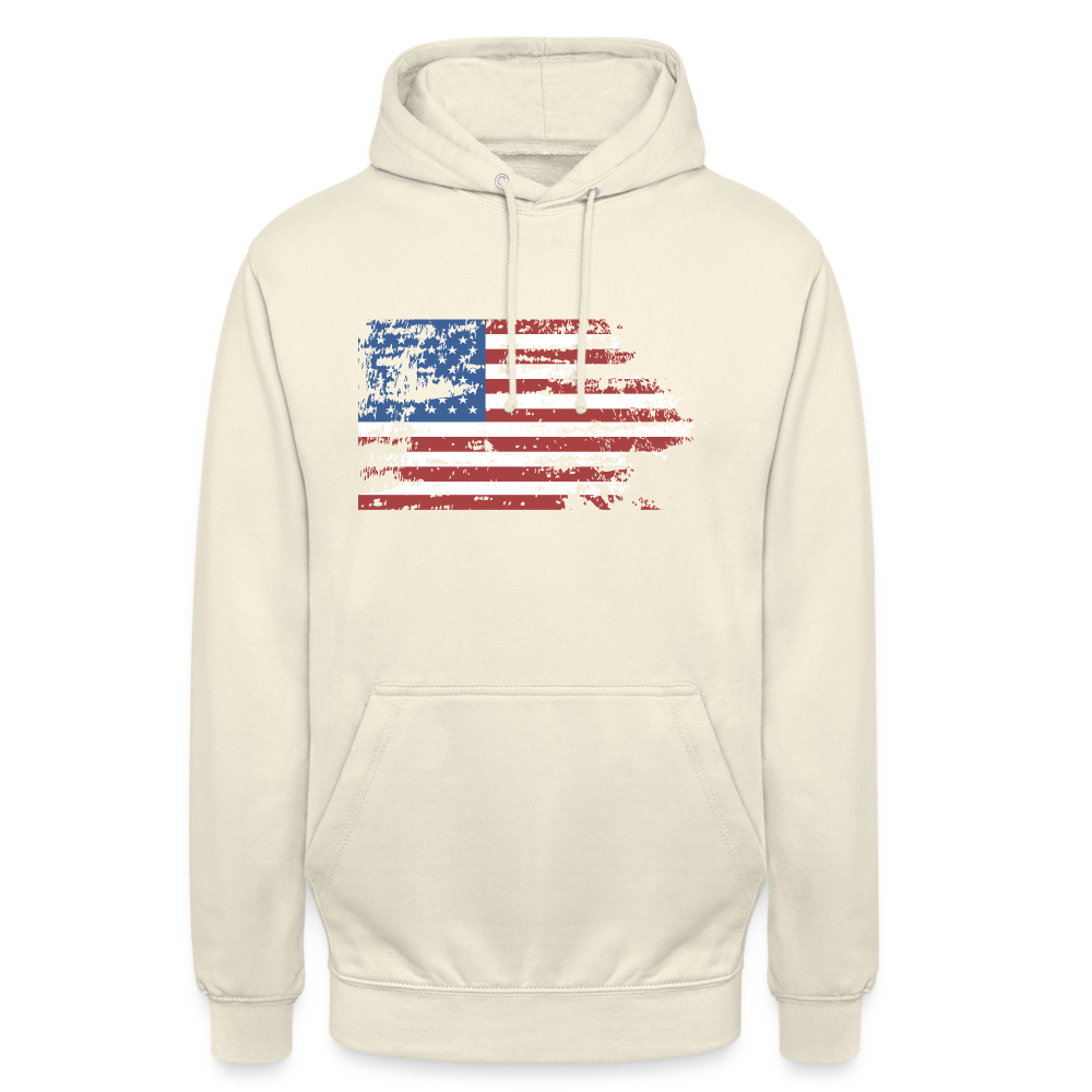 SSW1708 Unisex Hoodie USA flag - Vanille-Milchshake