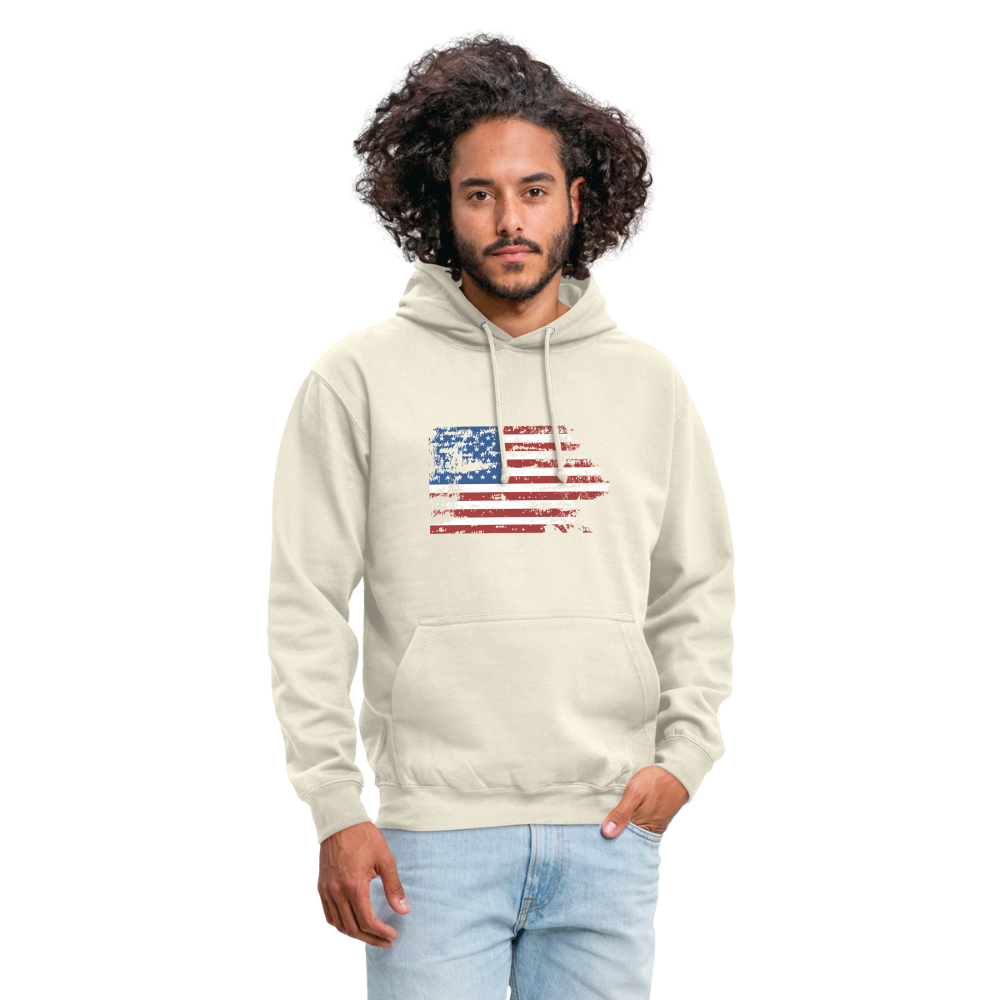 SSW1708 Unisex Hoodie USA flag - Vanille-Milchshake