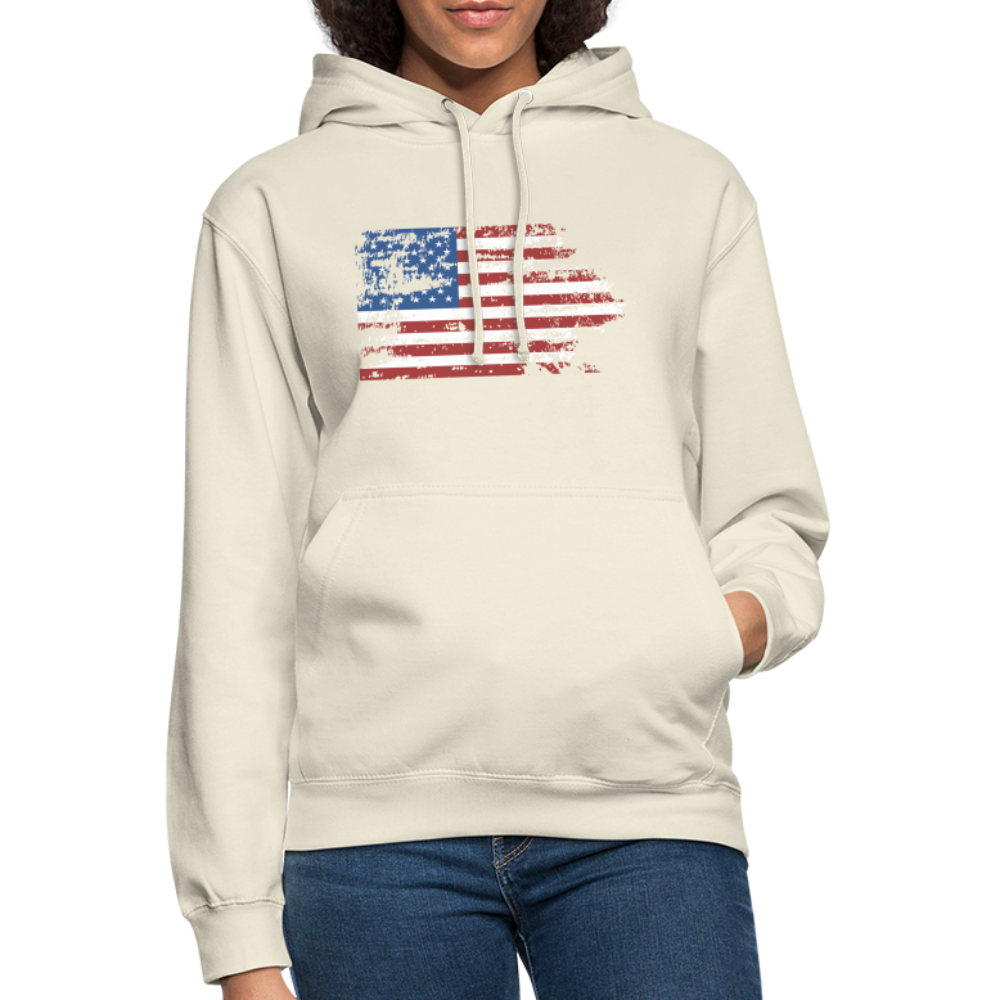 SSW1708 Unisex Hoodie USA flag - Vanille-Milchshake