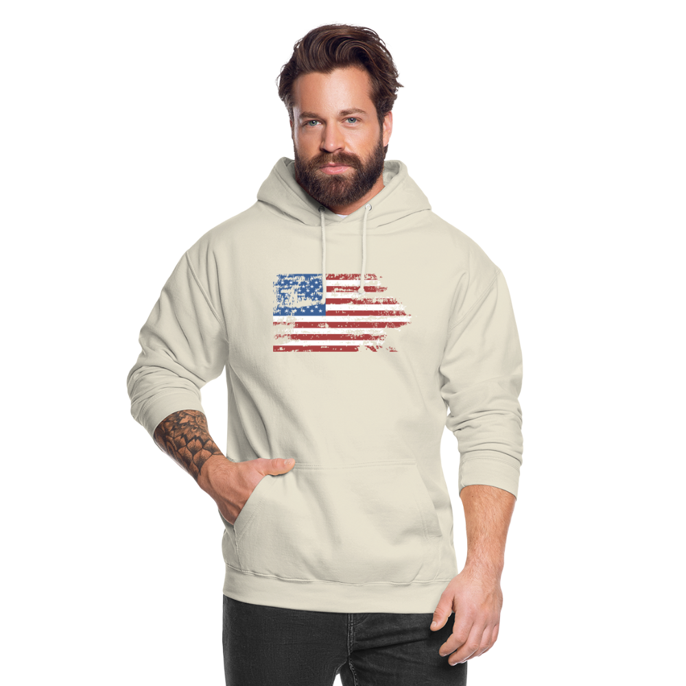 SSW1708 Unisex Hoodie USA flag - Vanille-Milchshake