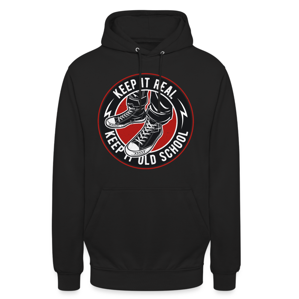 SSW1707 Unisex Hoodie Keep it Oldschool - Schwarz