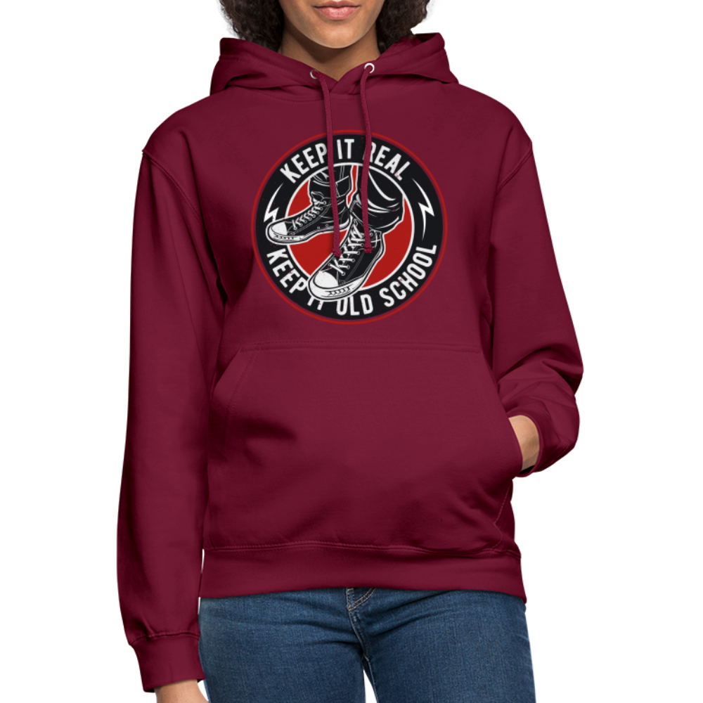 SSW1707 Unisex Hoodie Keep it Oldschool - Bordeaux
