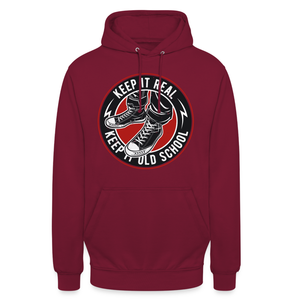 SSW1707 Unisex Hoodie Keep it Oldschool - Bordeaux