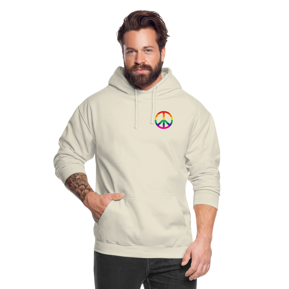 SSW1710 Unisex Hoodie Regenbogen-Friedenszeichen - Vanille-Milchshake