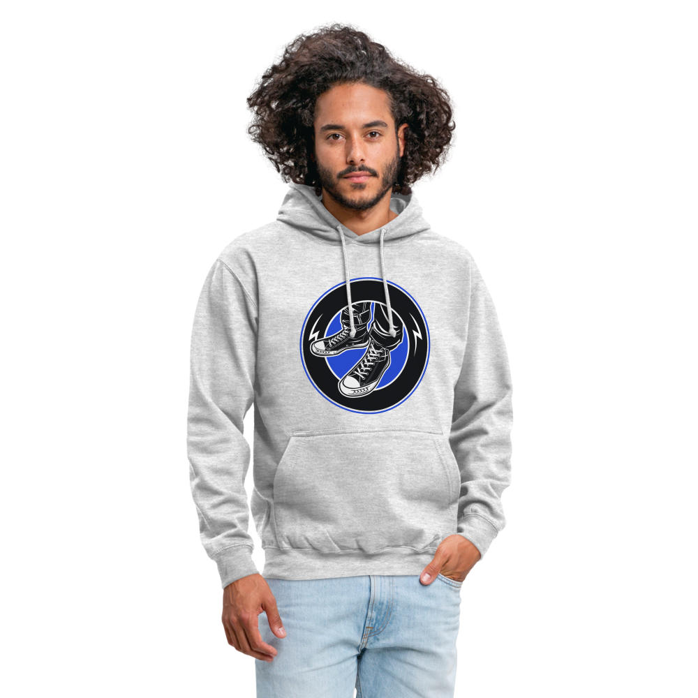 SSW1706 Unisex Hoodie Keep it Oldschool - Hellgrau meliert