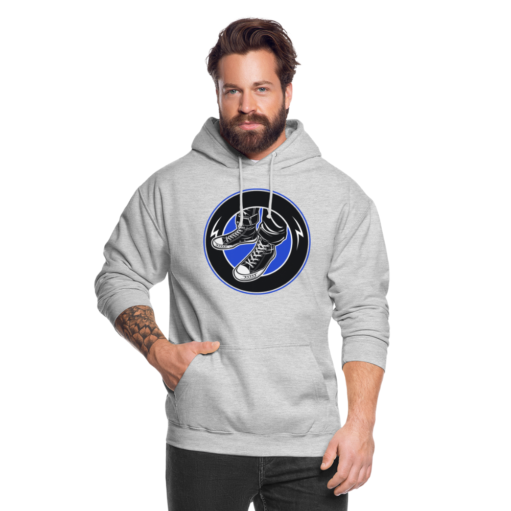 SSW1706 Unisex Hoodie Keep it Oldschool - Hellgrau meliert