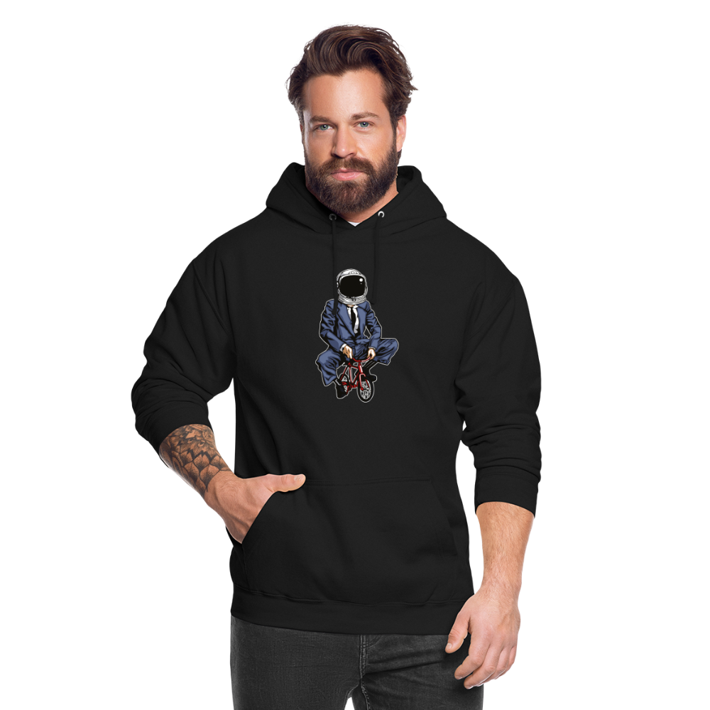SSW1705 Unisex Hoodie Fahrrad zum Mond - Schwarz