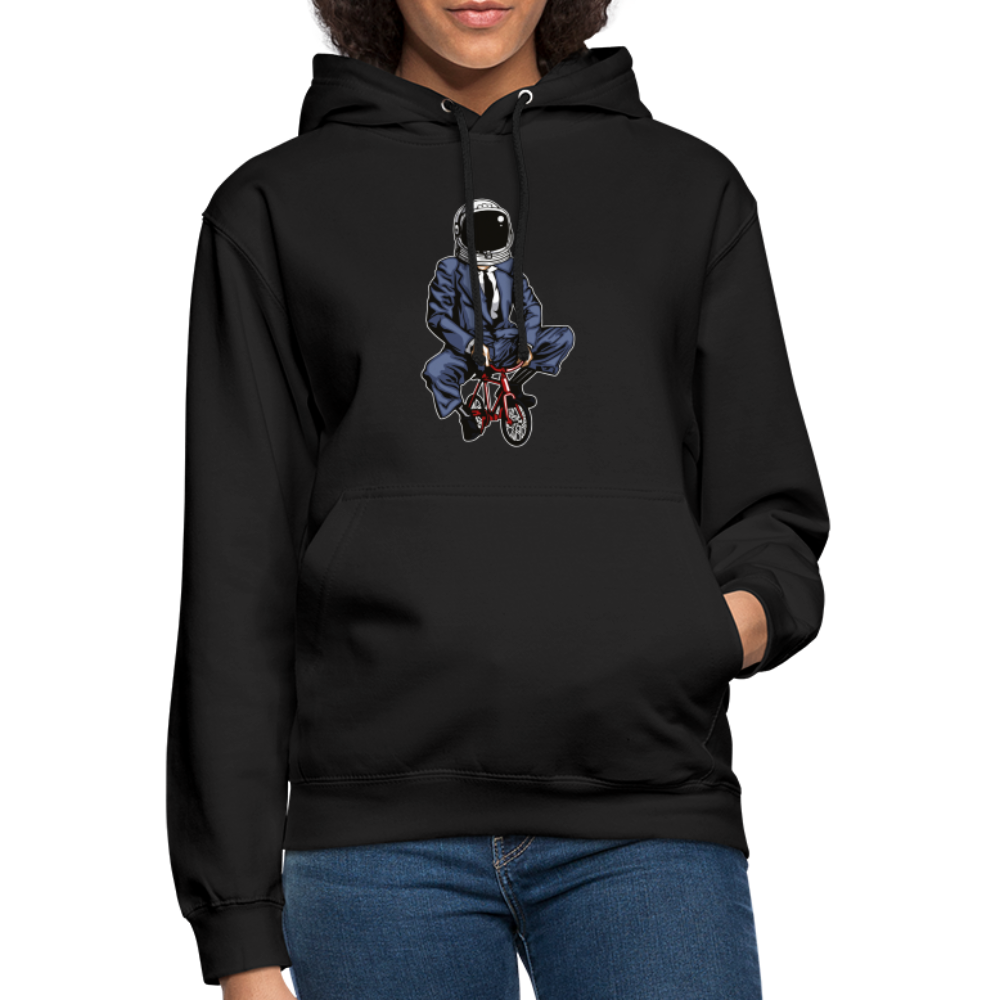 SSW1705 Unisex Hoodie Fahrrad zum Mond - Schwarz