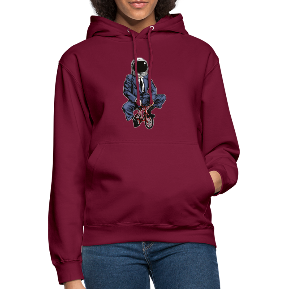SSW1705 Unisex Hoodie Fahrrad zum Mond - Bordeaux