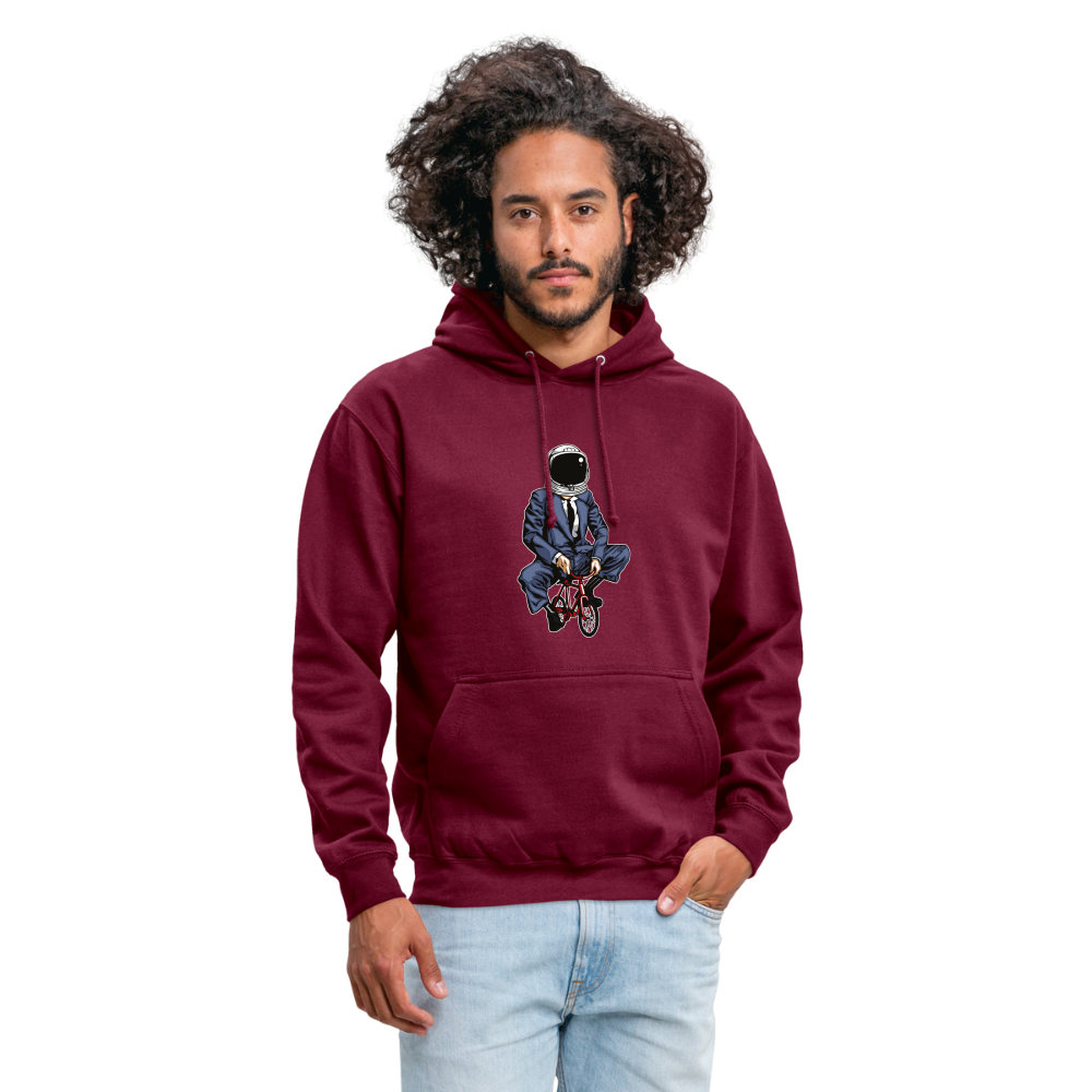 SSW1705 Unisex Hoodie Fahrrad zum Mond - Bordeaux