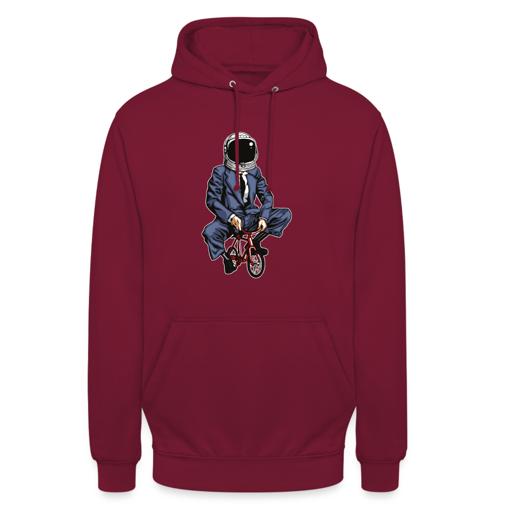 SSW1705 Unisex Hoodie Fahrrad zum Mond - Bordeaux
