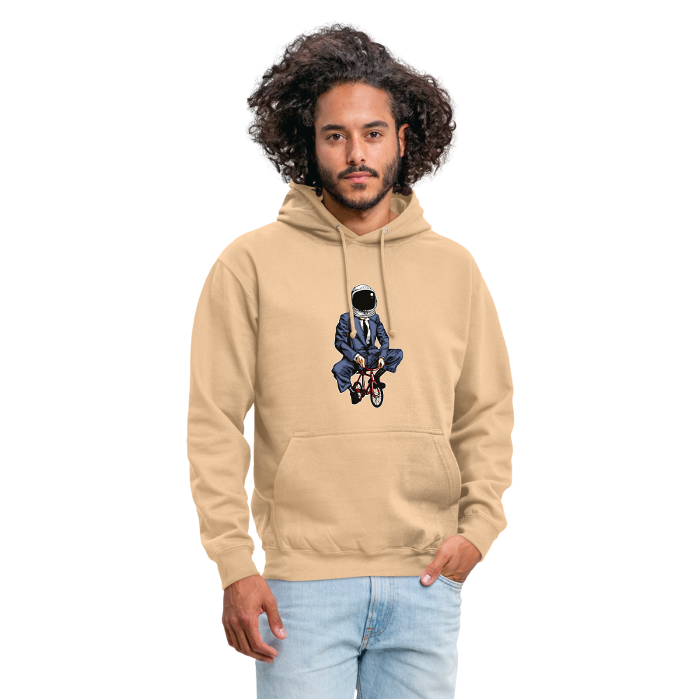 SSW1705 Unisex Hoodie Fahrrad zum Mond - Beige