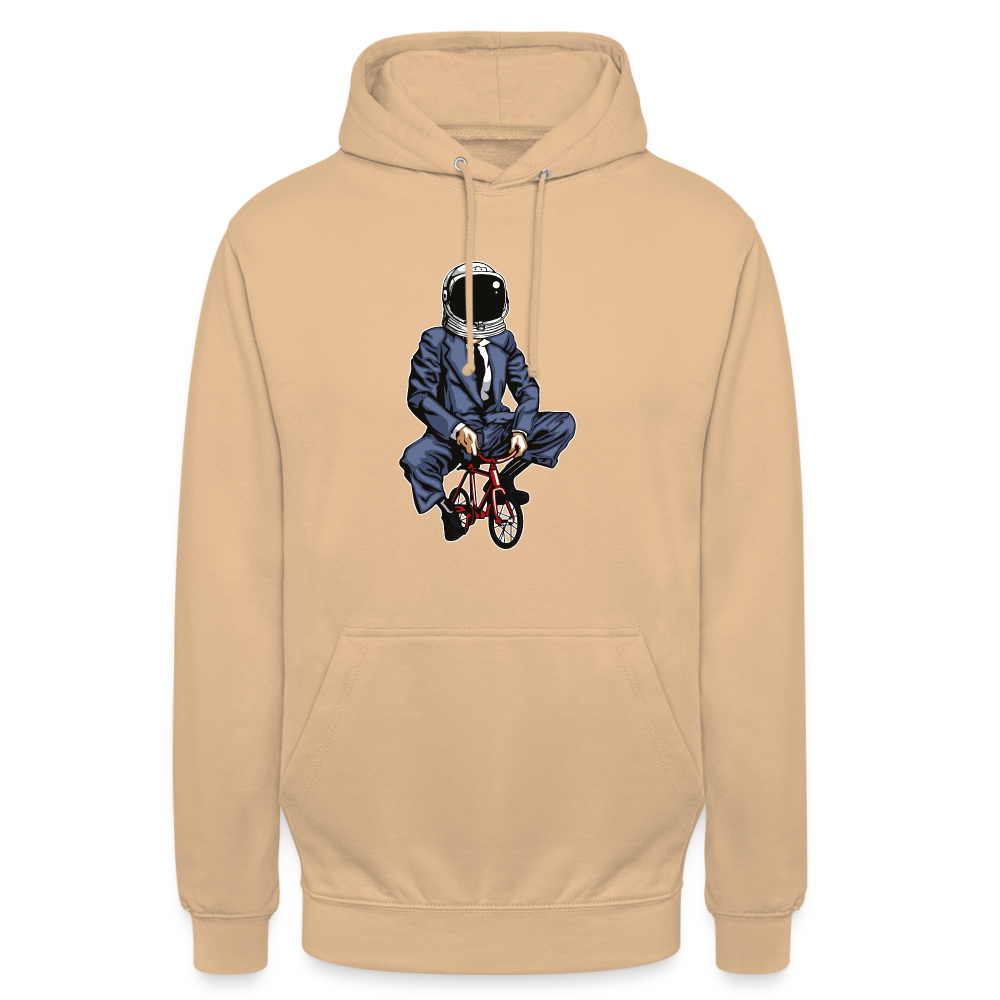 SSW1705 Unisex Hoodie Fahrrad zum Mond - Beige