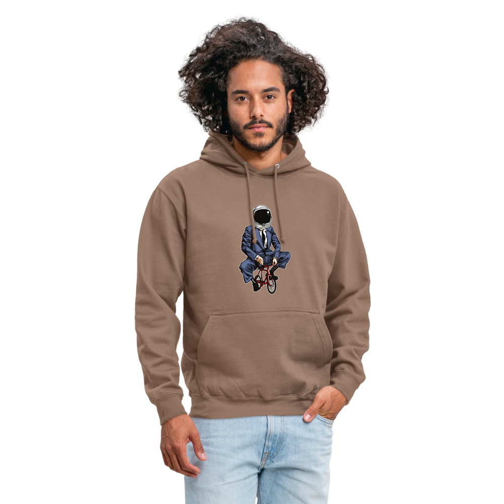 SSW1705 Unisex Hoodie Fahrrad zum Mond - Mokka