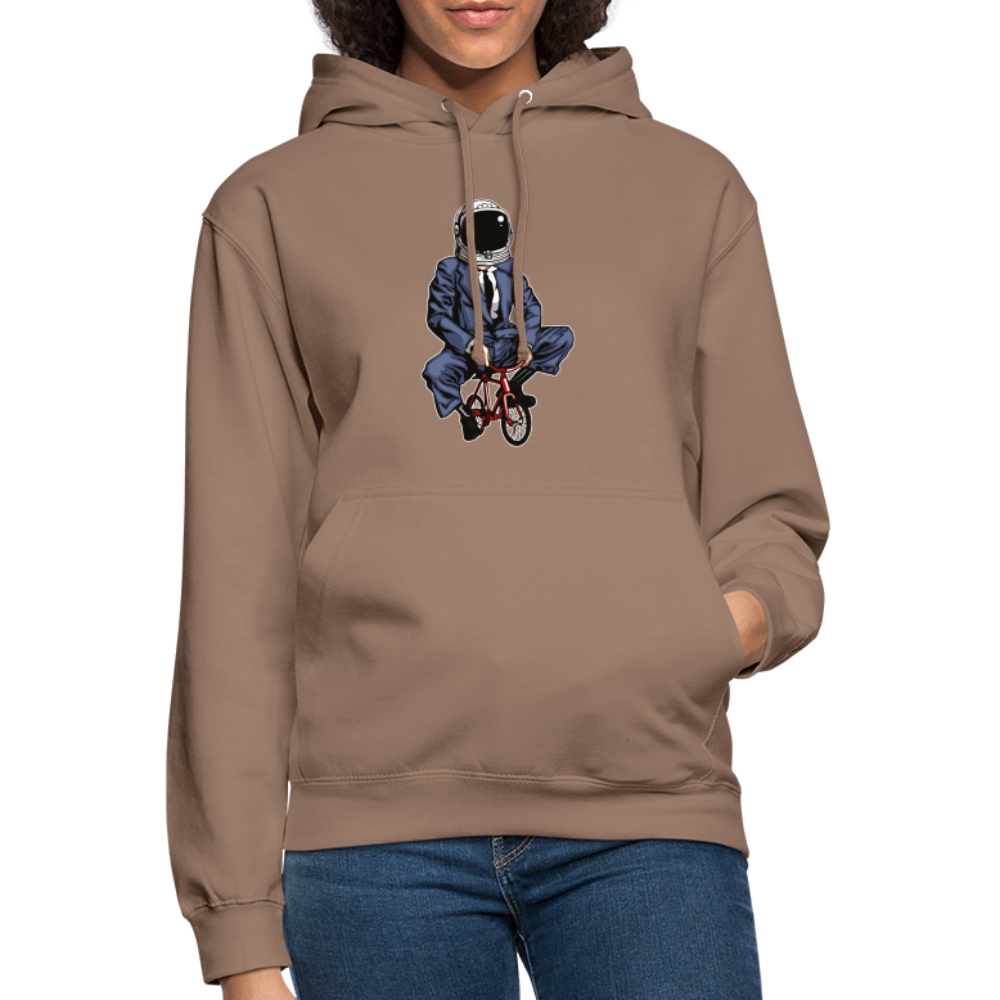 SSW1705 Unisex Hoodie Fahrrad zum Mond - Mokka