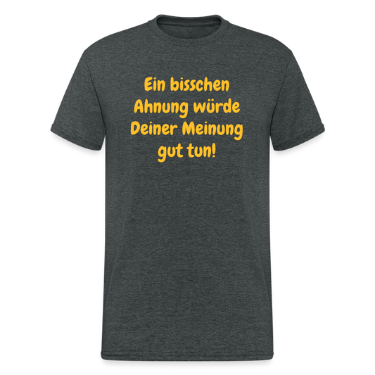 SSW1716 Tshirt Ein bisschen Ahnung würde Deiner Meinung gut tun! - Dunkelgrau meliert