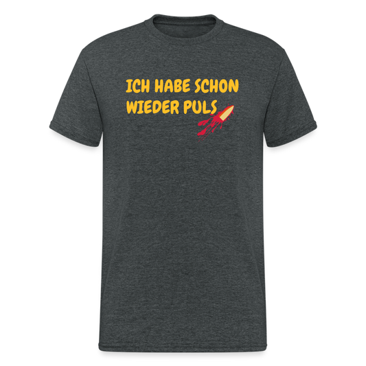 SSW1718 Tshirt ICH HABE SCHON WIEDER PULS - Dunkelgrau meliert