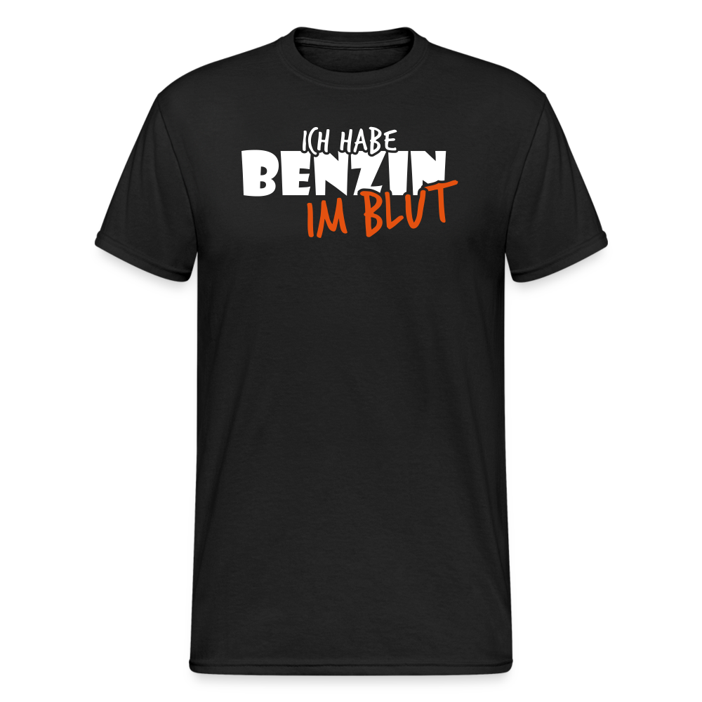 SSW1719 Tshirt Ich habe Benzin im Blut 2 - Schwarz