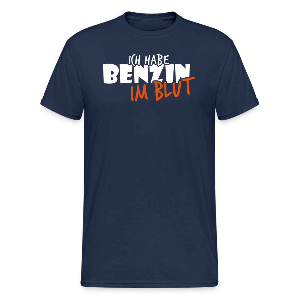 SSW1719 Tshirt Ich habe Benzin im Blut 2 - Navy
