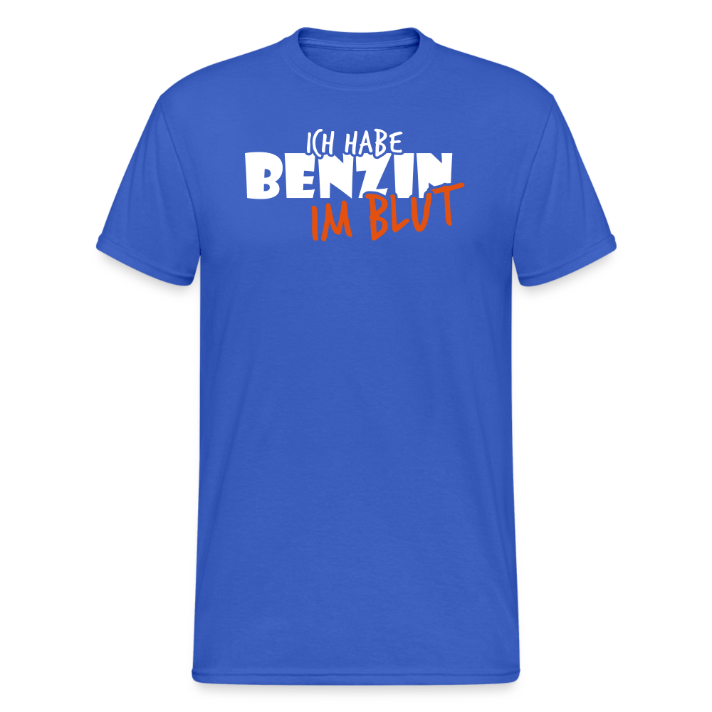 SSW1719 Tshirt Ich habe Benzin im Blut 2 - Königsblau