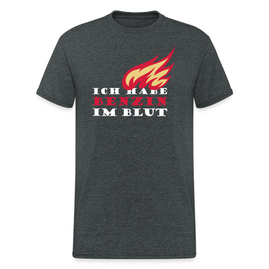 SSW1722 Tshirt Benzin im Blut - Dunkelgrau meliert