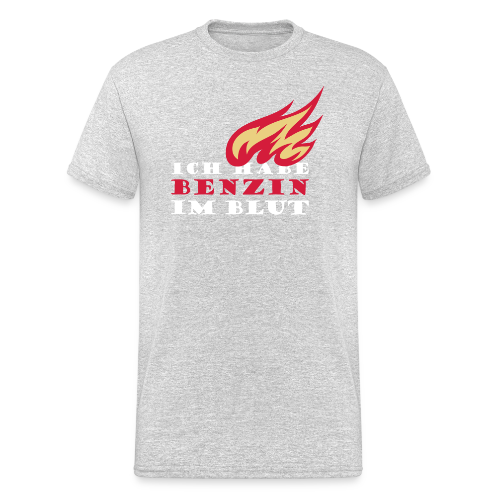 SSW1722 Tshirt Benzin im Blut - Grau meliert